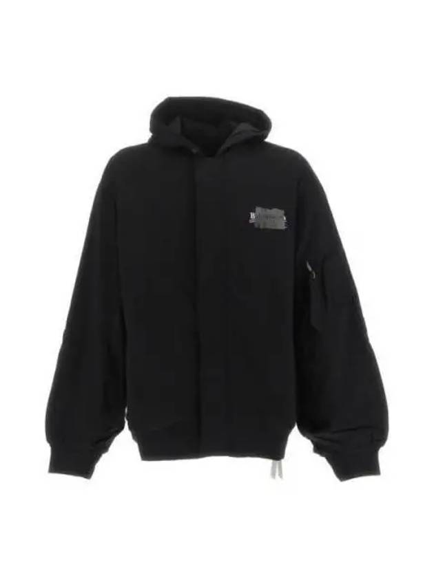 Gaffer Padded Cotton Bomber Jacket Black - BALENCIAGA - BALAAN 2