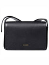 Embossed Logo Sling Small Calfskin Leather Shoulder Bag Black - JIL SANDER - BALAAN 2