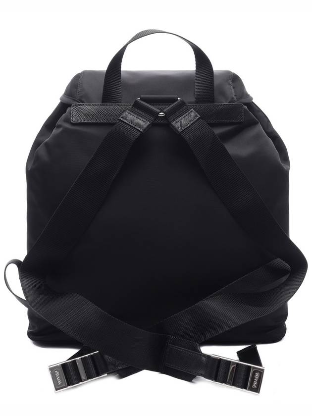 Nylon Triangle Logo Pocono Backpack Black - PRADA - BALAAN 5