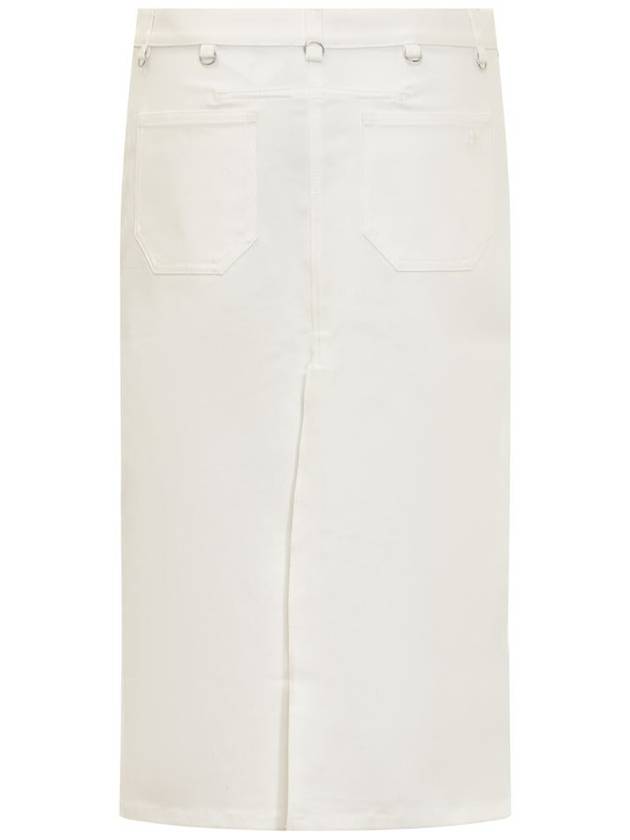 Multiflex Denim A-line Skirt White - COURREGES - BALAAN 3