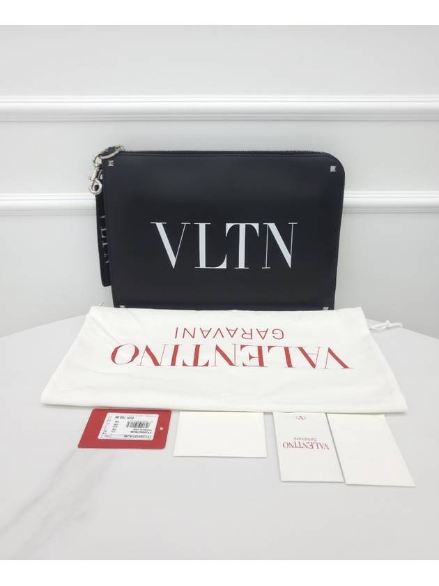 Rockstud document clutch keyring - VALENTINO - BALAAN 7