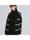 Big Check Cardigan Black - THE GREEN LAB - BALAAN 1