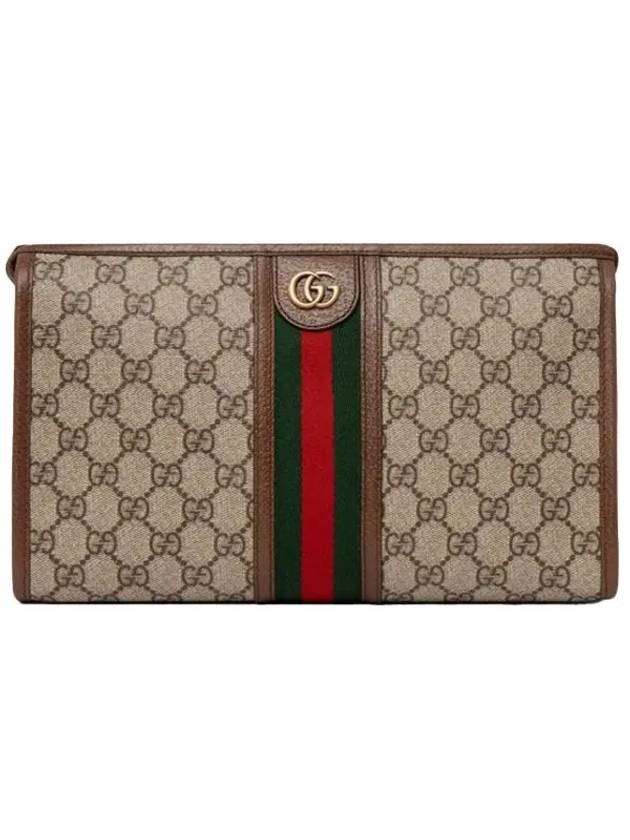 Ophidia GG Clutch Bag Beige Ebony - GUCCI - BALAAN 2