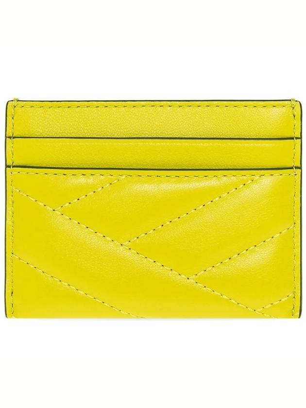 Kira Chevron Logo Card Wallet Yellow - TORY BURCH - BALAAN 4