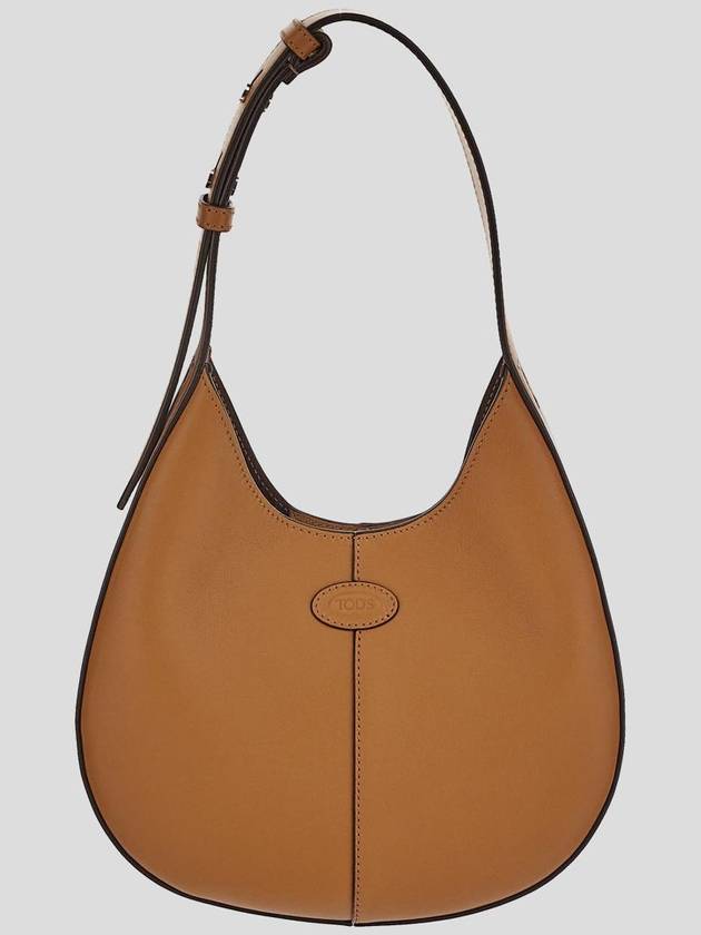 DI Logo Debossed Shoulder Bag Brown - TOD'S - BALAAN 2