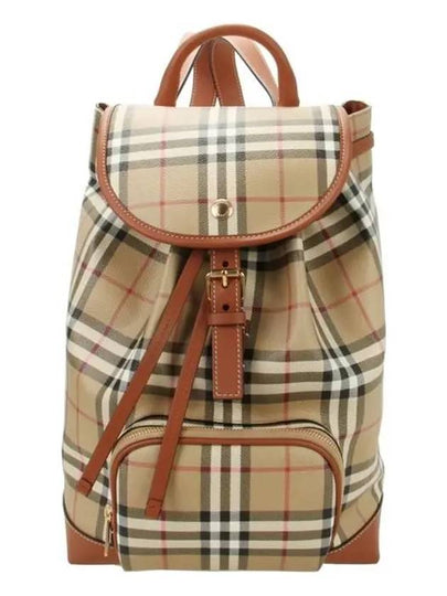 Check Backpack Brown Archive Beige - BURBERRY - BALAAN 2