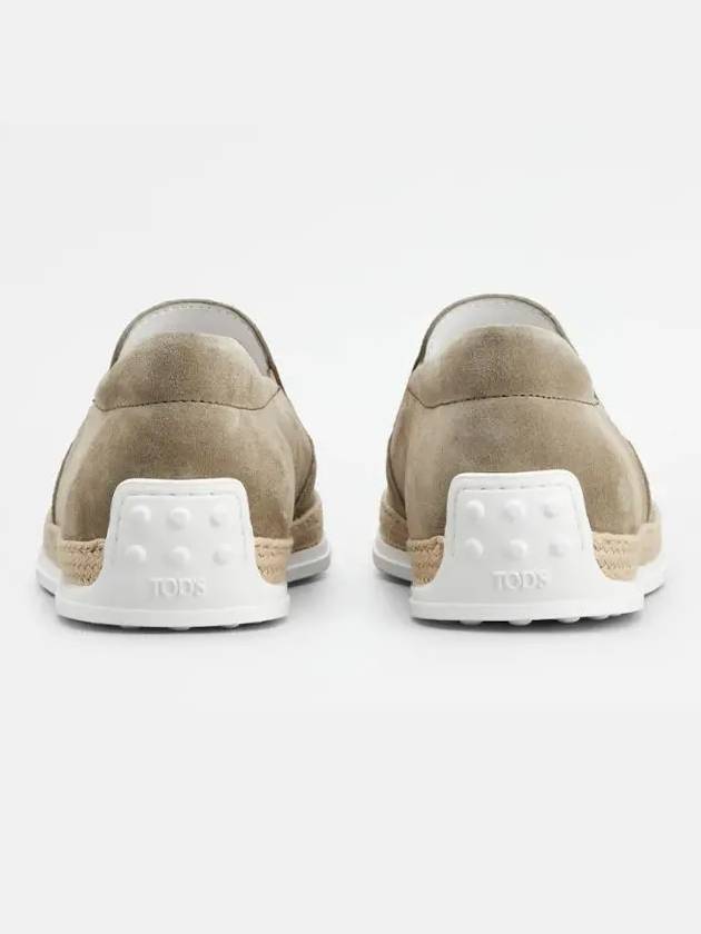 Suede Slip-On Loafer Beige - TOD'S - BALAAN 3