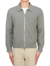 Textured Striped Cotton Bomber Jacket Grey - THOM BROWNE - BALAAN 4