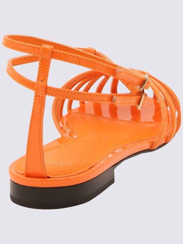 Alevì Orange Leather Elena Flats - ALEVI - BALAAN 2