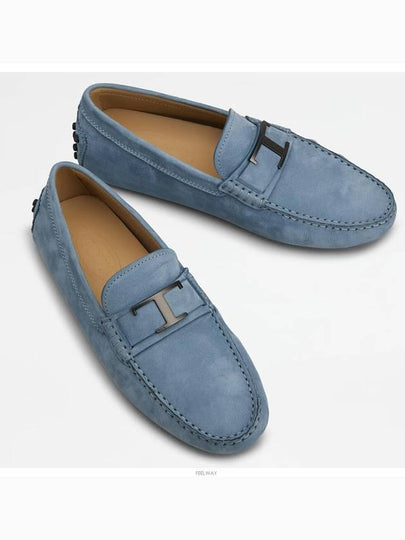 Gommino Nubuck Driving Shoes Light Blue - TOD'S - BALAAN 2