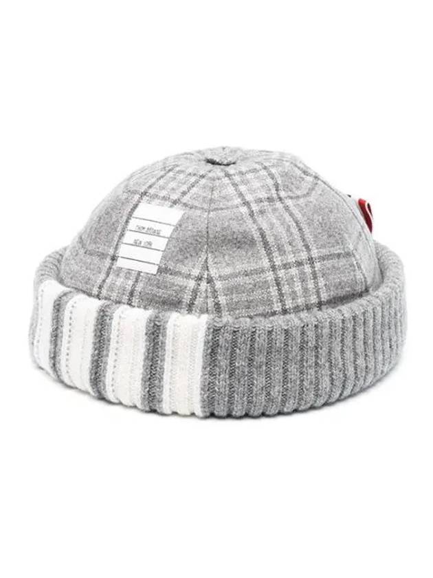 4-Bar Beanie Grey - THOM BROWNE - BALAAN 2