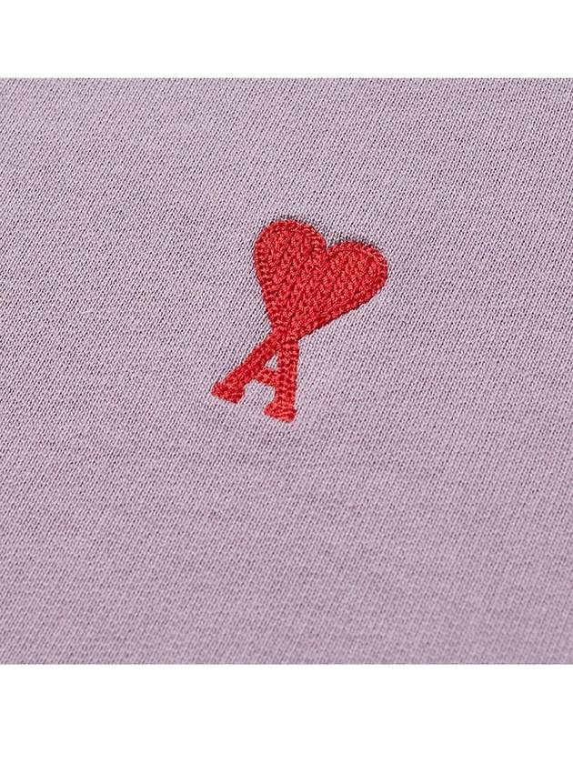 Small Heart Logo Sweatshirt Purple - AMI - BALAAN 6