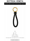 Intrecciato Lambskin Key Holder Black - BOTTEGA VENETA - BALAAN 3