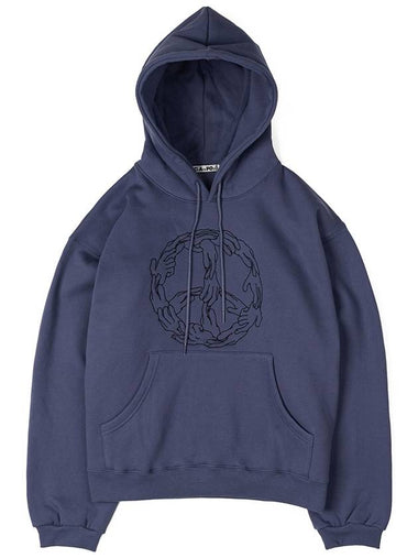 H A N D peace Hoodie PURPLE - BACKANDFORTH - BALAAN 1