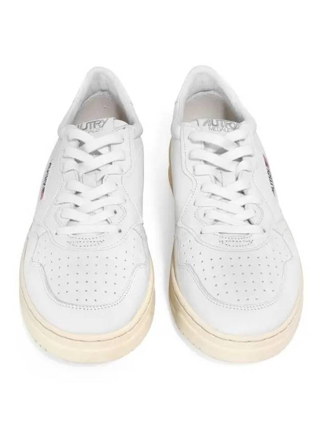 Medalist Goatskin Low Top Sneakers White - AUTRY - BALAAN 4