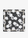 Camellia Square Silk Scarf Black - CHANEL - BALAAN 3