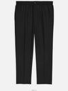 Banding Cropped Straight Pants Black - AMI - BALAAN 2