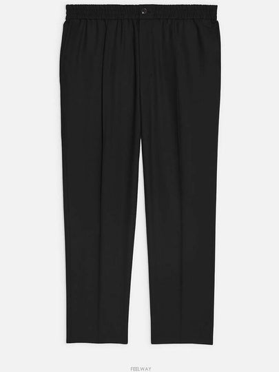 Banding Cropped Straight Pants Black - AMI - BALAAN 2