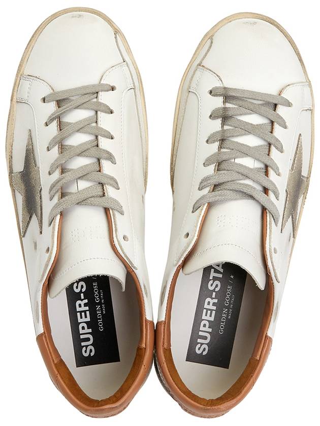 Superstar Brown Tab Sneakers White - GOLDEN GOOSE - BALAAN 3