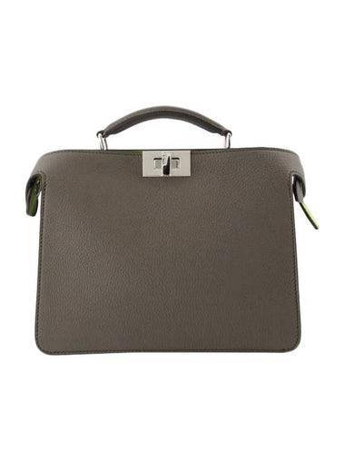 I See U Selleria Leather Strap Mini Tote Bag Grey - FENDI - BALAAN 1