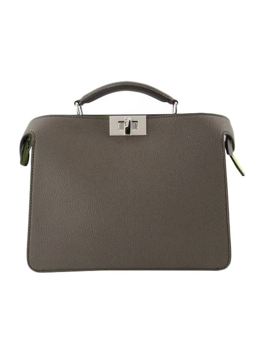 I See U Selleria Leather Strap Mini Tote Bag Grey - FENDI - BALAAN 1