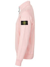 Wappen Patch Half Zip Up Sweatshirt Light Pink - STONE ISLAND - BALAAN 5