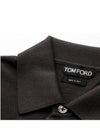 Lightweight Cotton Silk Polo Shirt Grey - TOM FORD - BALAAN 4