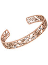 Cima 18kt rose gold diamond skeleton bangle cuff bracelet - DAMIANI - BALAAN 1