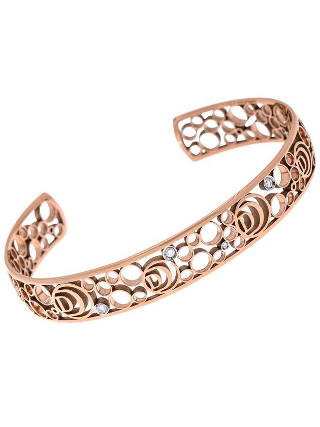 Cima 18kt rose gold diamond skeleton bangle cuff bracelet - DAMIANI - BALAAN 1