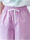 MET lace wide shorts lavender - METAPHER - BALAAN 6