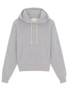 Cassandre Organic Cotton Hoodie Grey - SAINT LAURENT - BALAAN 2