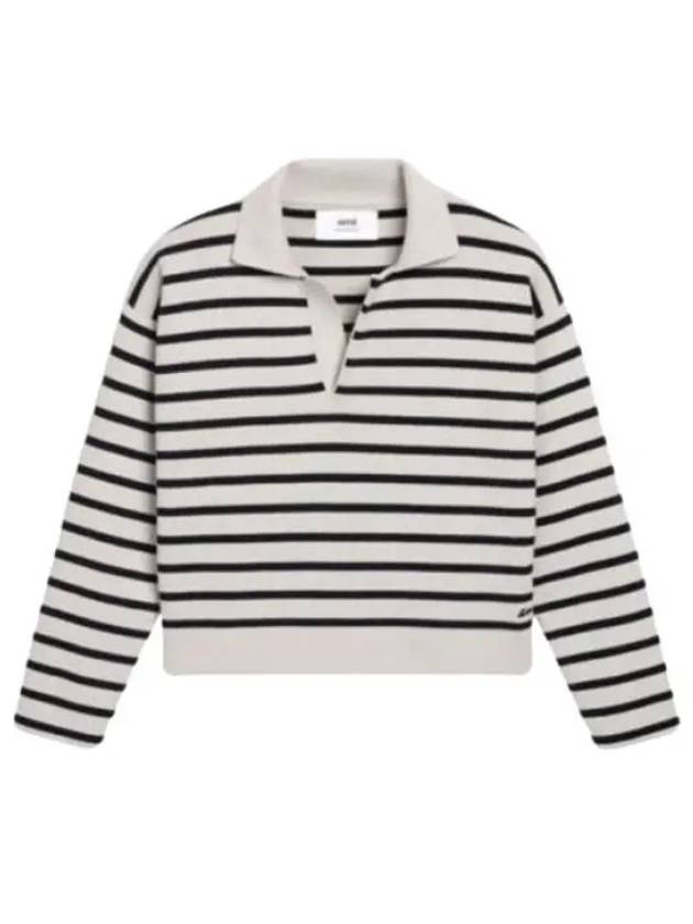 Striped Sailor Polo Shirt - AMI - BALAAN 2