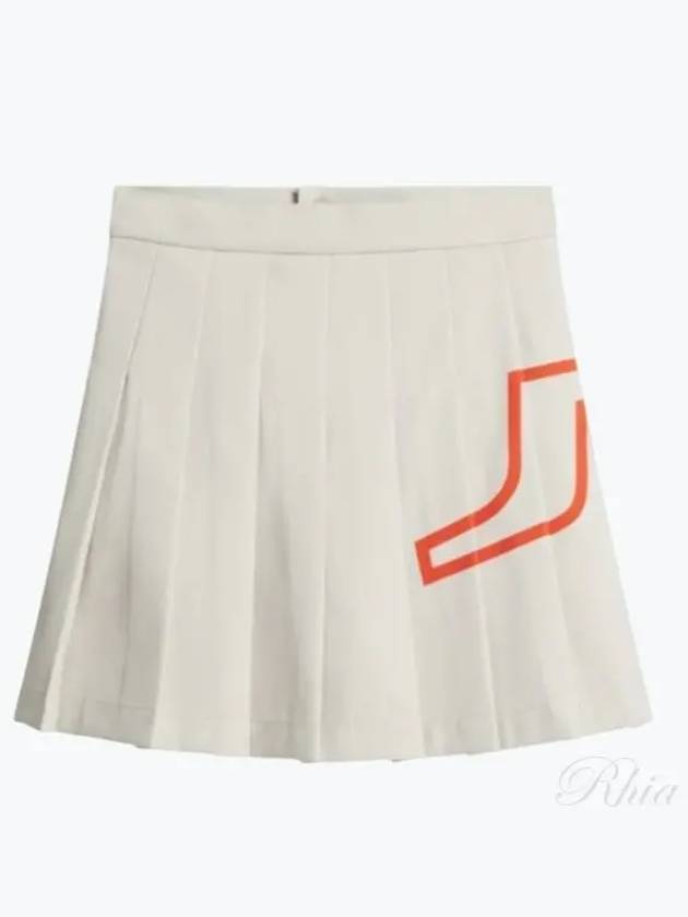 Naomi Pleated Skirt Almond Milk - J.LINDEBERG - BALAAN 2