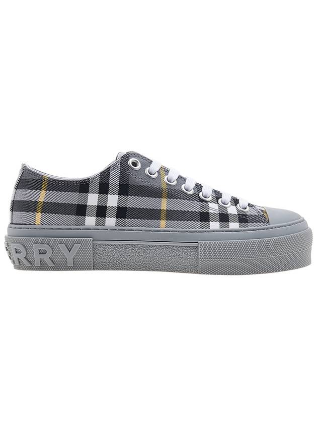 Vintage Check Cotton Low Top Sneakers Grey - BURBERRY - BALAAN 3