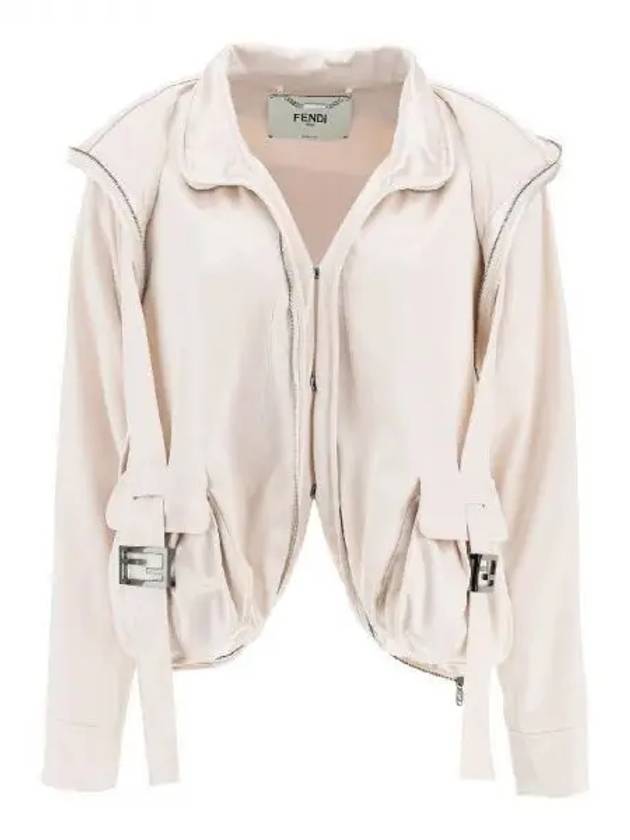 FF baguette pocket satin jacket 271932 - FENDI - BALAAN 1