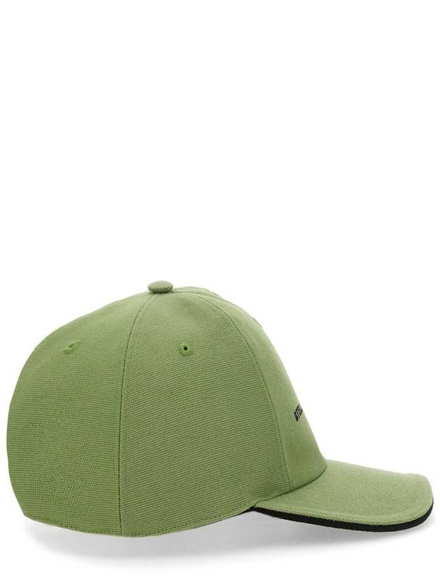 baseball logo embroidered ball cap green - STELLA MCCARTNEY - BALAAN 3