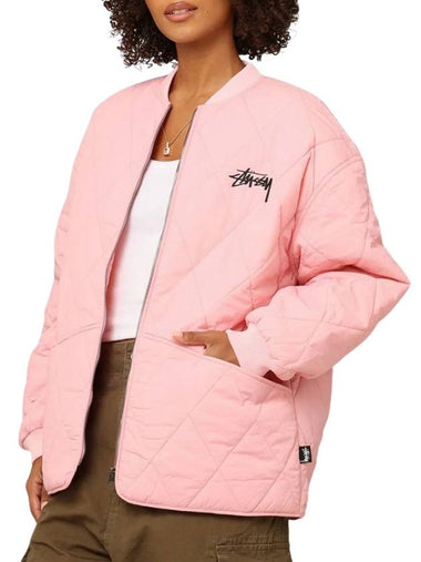 Crown Stock Quilted Padding Pink - STUSSY - BALAAN 1