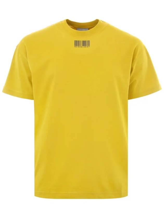 Barcode Short Sleeve T-Shirt Mustard - VETEMENTS - BALAAN 3