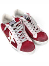 Superstar Low Top Sneakers Burgundy - GOLDEN GOOSE - BALAAN 4