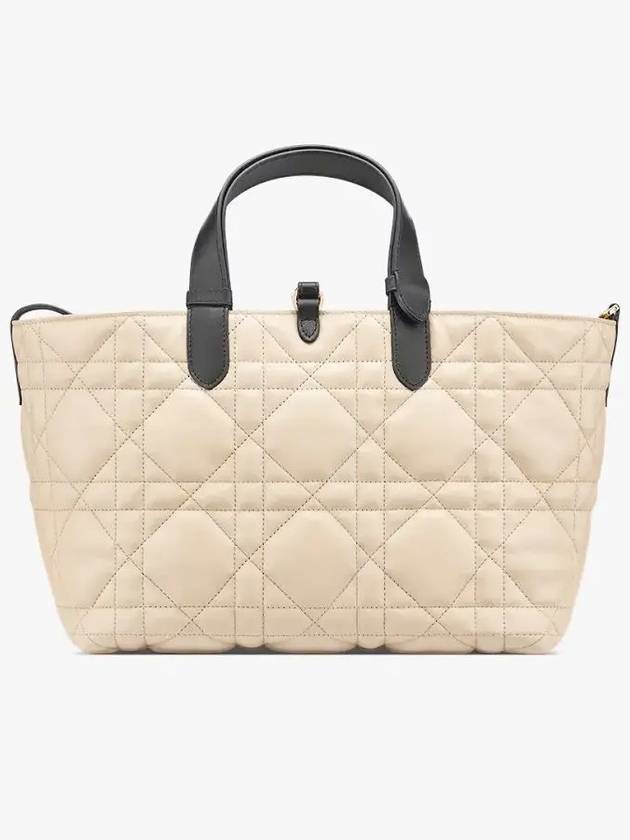 Toujours Macrocannage Calfskin Medium Tote Bag Rope Beige - DIOR - BALAAN 5