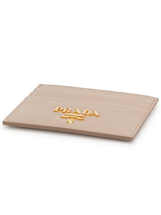 Metal Logo Saffiano Card Wallet Powder Pink - PRADA - BALAAN 4