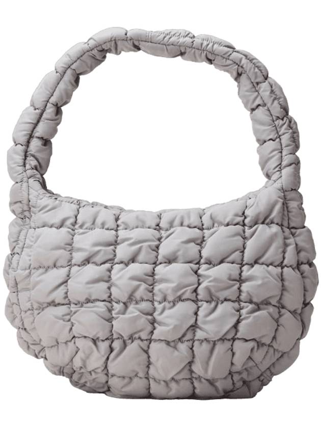 Quilted mini shoulder bag gray - COS - BALAAN 1