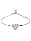 Idyllia Heart Bangle Bracelet Silver - SWAROVSKI - BALAAN 3