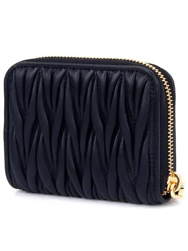 Matelasse Nappa Leather Coin Wallet Black - MIU MIU - BALAAN 4