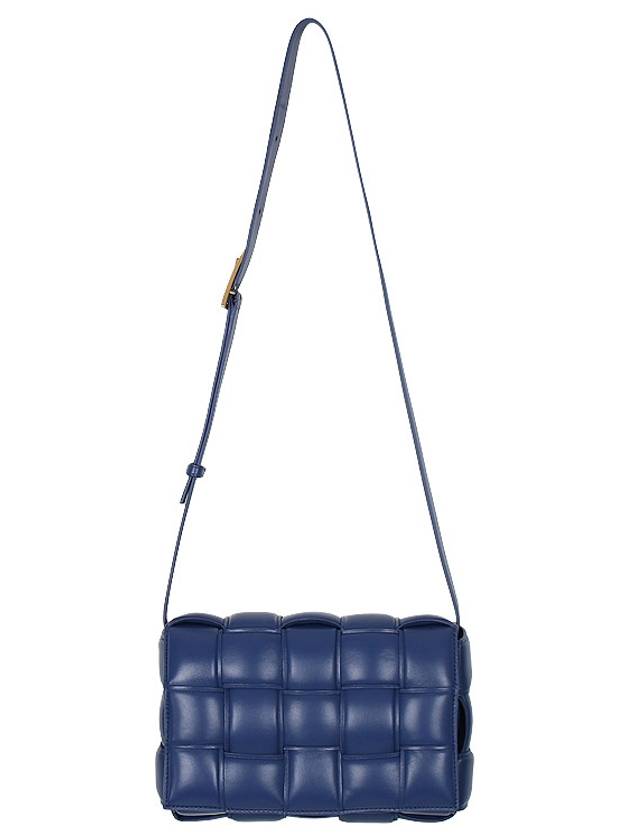 Gold Padded Cassette Cross Bag Navy - BOTTEGA VENETA - BALAAN 4