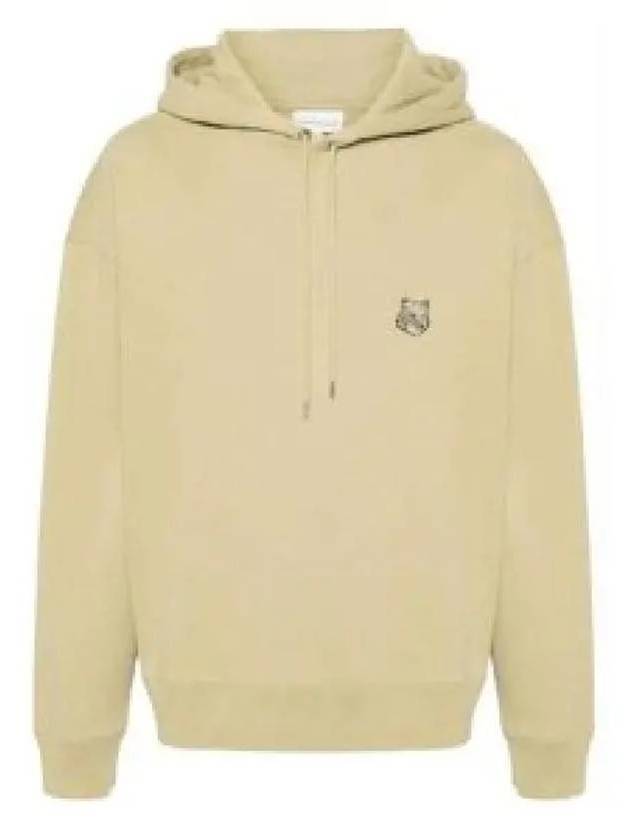 Bold Fox Head Patch Comfort Hoodie Mustard Green - MAISON KITSUNE - BALAAN 2