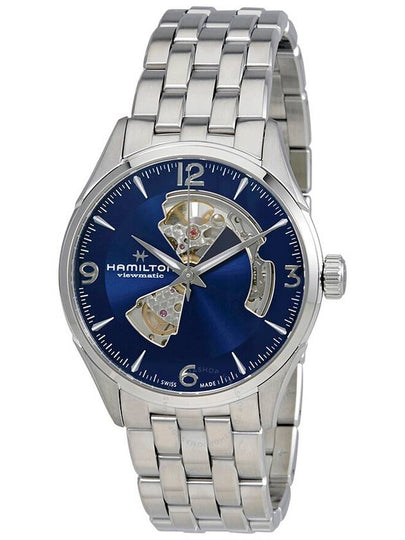 Jazzmaster Open Heart 42mm Metal Watch Blue - HAMILTON - BALAAN 2