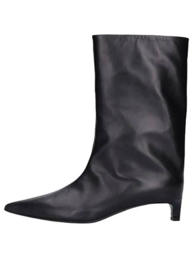 Point toe leather boots black - JIL SANDER - BALAAN 1