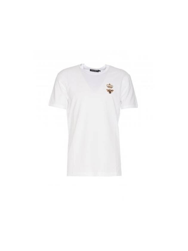 Embroidered T-Shirt G8PV1Z G7WUQW0800 B0011010166 - DOLCE&GABBANA - BALAAN 1