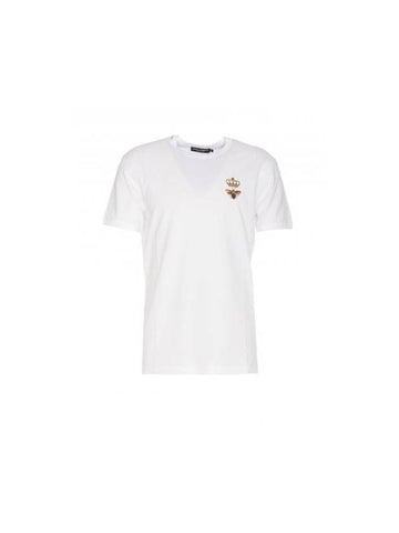 Embroidered T-Shirt G8PV1Z G7WUQW0800 B0011010166 - DOLCE&GABBANA - BALAAN 1